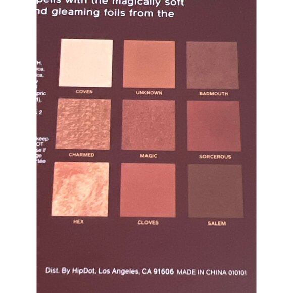 HipDot Witchy Warms Pressed Pigment & Glitter Palette 9 Colors Shimmer NEW - Picture 3 of 5